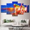 Fruit Tea - Kitchen 5 Panel Canvas Art Wall Decor