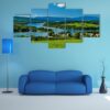 Frymburk Village Near Lipno Lake - Nature 5 Panel Canvas Art Wall Decor