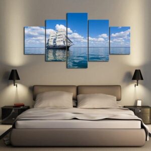 Full Sail - Nature 5 Panel Canvas Art Wall Decor