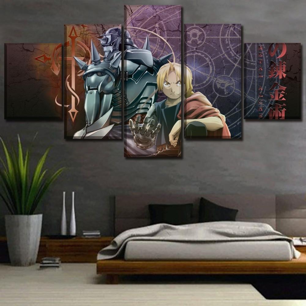 Fullmetal Alchemist 1 Anime - 5 Panel Canvas Art Wall Decor Fullmetal Alchemist 1 Anime - 5 Panel Canvas Art Wall Decor