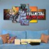 Fullmetal Alchemist - Cartoon 5 Panel Canvas Art Wall Decor