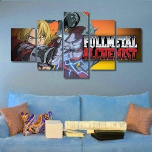 Fullmetal Alchemist - Cartoon 5 Panel Canvas Art Wall Decor