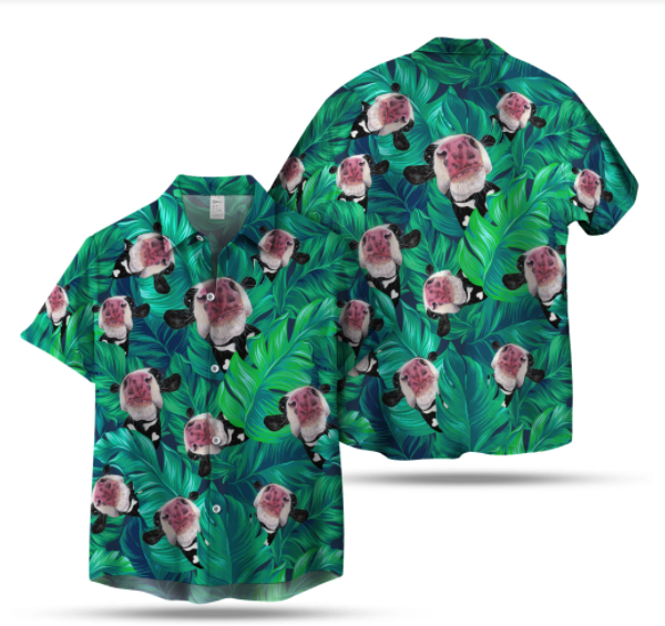 Funny Cow Jungle Hawaiian Shirt Funny Cow Jungle Hawaiian Shirt
