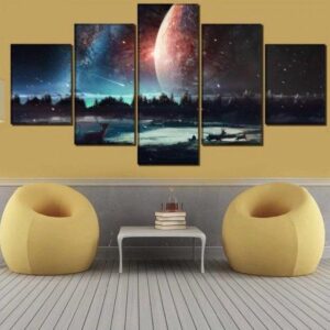 Galaxy Deer Canvas Home Decor