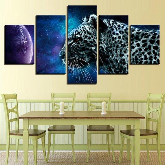 Galaxy Leopard Canvas Decor Galaxy Leopard Canvas Decor