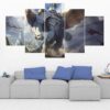 Galio - League Of Legends - Gaming 5 Panel Canvas Art Wall Decor