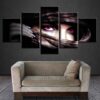 Game Character Red Eye Woman - Gaming 5 Panel Canvas Art Wall Decor