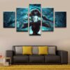 Game Dota 2 Kunkka - Gaming 5 Panel Canvas Art Wall Decor
