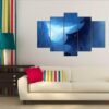 Game Of Throne Dragon - Movie 5 Panel Canvas Art Wall Decor