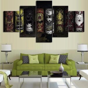 Game Of Thrones 1 - Movie 5 Panel Canvas Art Wall Decor