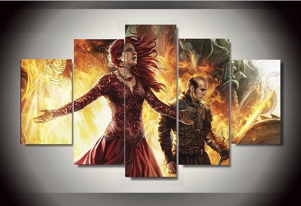 Game Of Thrones 14 - Movie 5 Panel Canvas Art Wall Decor Game Of Thrones 14 - Movie 5 Panel Canvas Art Wall Decor