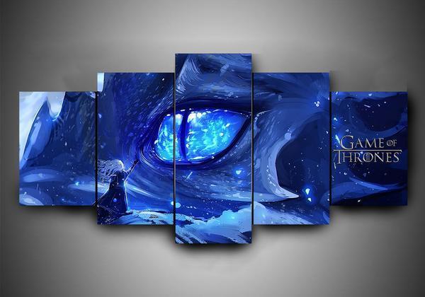 Game Of Thrones 17 - Movie 5 Panel Canvas Art Wall Decor Game Of Thrones 17 - Movie 5 Panel Canvas Art Wall Decor