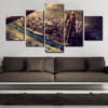 Game Of Thrones City - Movie 5 Panel Canvas Art Wall Decor
