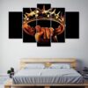 Game Of Thrones Crown - Movie 5 Panel Canvas Art Wall Decor