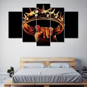 Game Of Thrones Crown - Movie 5 Panel Canvas Art Wall Decor