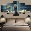 Game Of Thrones Daenerys Targaryen 1 - Movie 5 Panel Canvas Art Wall Decor