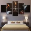 Game Of Thrones Families Sigil Live Or Die Movie - 5 Panel Canvas Art Wall Decor