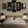Game Of Thrones Great Houses 1 - Movie 5 Panel Canvas Art Wall Decor