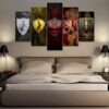 Game Of Thrones Inspired Graphic - Gaming 5 Panel Canvas Art Wall Decor