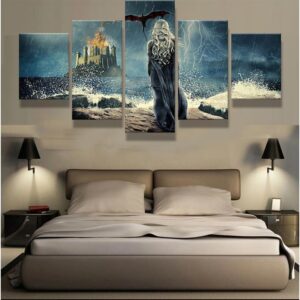 Game Of Thrones Tagaryen 1 - Movie 5 Panel Canvas Art Wall Decor