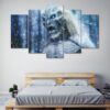 Game Of Thrones White Walker - Movie 5 Panel Canvas Art Wall Decor