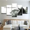 Game Of Thrones Winter Is Coming Stylized - Movie 5 Panel Canvas Art Wall Decor
