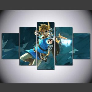 Game The Legend Of Zelda 23 - Gaming 5 Panel Canvas Art Wall Decor