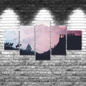 Game of thrones 09 - Movie 5 Panel Canvas Art Wall Decor