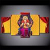 Ganesha Large - Religion 5 Panel Canvas Art Wall Decor