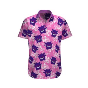 Gengar Pokemon Hawaiian Shirt