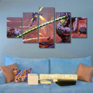 Genji 02 - Gaming 5 Panel Canvas Art Wall Decor