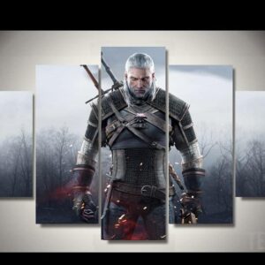 Geralt Of Rivia - Movie 5 Panel Canvas Art Wall Decor