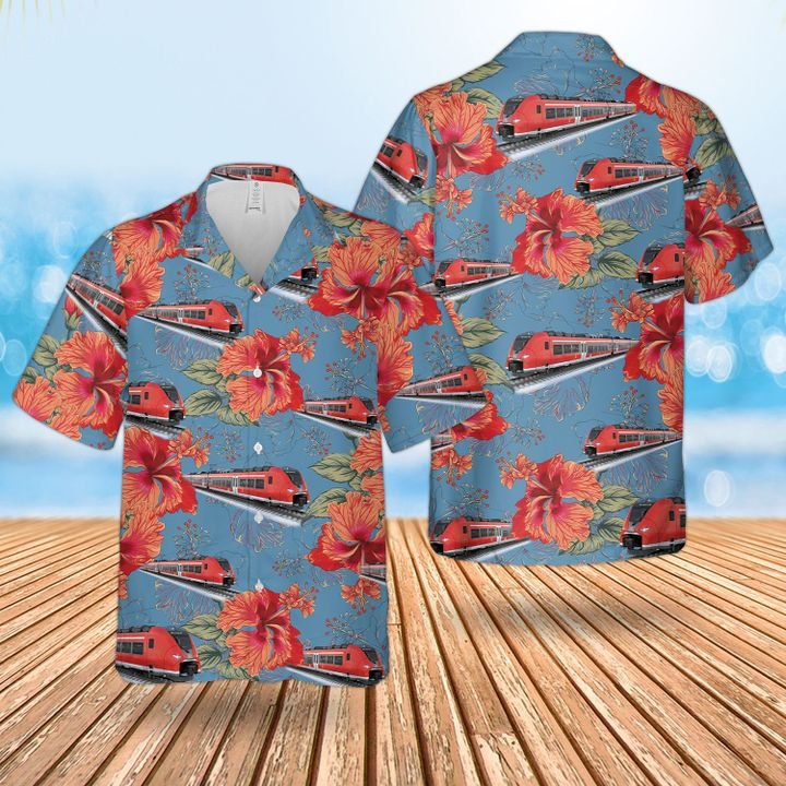 German Deutsche Bahn Hawaiian Shirt German Deutsche Bahn Hawaiian Shirt