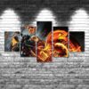 Ghost Rider - Movie 5 Panel Canvas Art Wall Decor