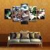 Ghostbusters 3D Wall Art - Gaming 5 Panel Canvas Art Wall Decor