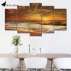Gift Beach View - Space 5 Panel Canvas Art Wall Decor