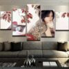 Girl With Dragon Tattoo - Absatract Movie 5 Panel Canvas Art Wall Decor