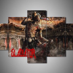 Gladiator 1 - Movie 5 Panel Canvas Art Wall Decor