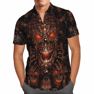 Glowing Skull Hawaiian Shirt
