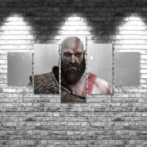 God Of War 02 - Gaming 5 Panel Canvas Art Wall Decor