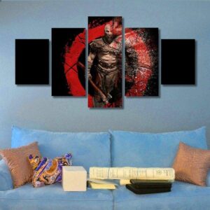 God Of War 03 - Gaming 5 Panel Canvas Art Wall Decor