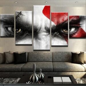 God Of War - Gaming 5 Panel Canvas Art Wall Decor