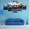 God Of Winds Temple At Paradise Beach - Nature 5 Panel Canvas Art Wall Decor