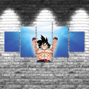 Goku 04 - Anime 5 Panel Canvas Art Wall Decor