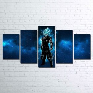 Goku - Anime 5 Panel Canvas Art Wall Decor