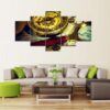 Golden Compass - Watch 5 Panel Canvas Art Wall Decor