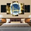 Golden State Warriors 2 - Sport 5 Panel Canvas Art Wall Decor