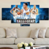 Golden State Warriors All Stars - Sport 5 Panel Canvas Art Wall Decor