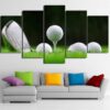 Golf 10 - Sport 5 Panel Canvas Art Wall Decor