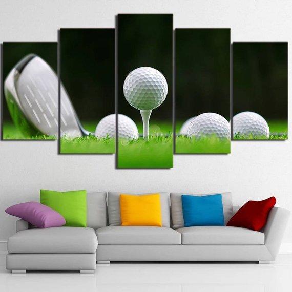 Golf 10 - Sport 5 Panel Canvas Art Wall Decor Golf 10 - Sport 5 Panel Canvas Art Wall Decor